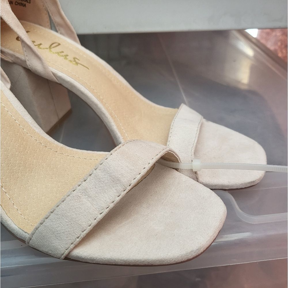 Lulus Cream Airis Lace-Up Heels - Picture 3 of 4